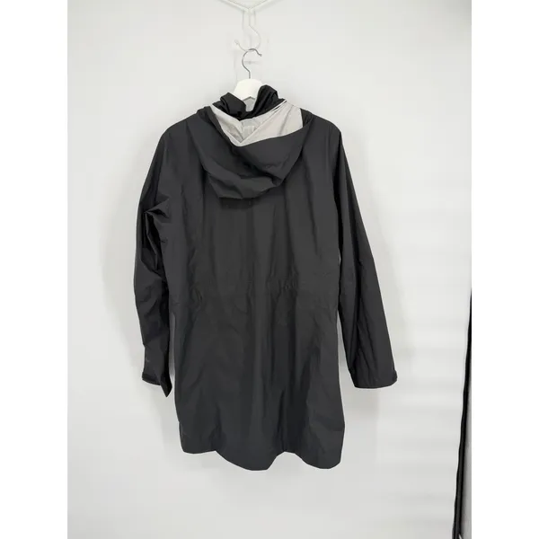 REI Co-op Women's Rain Jacket XL Black Hooded Waterproof Shell - Image 3