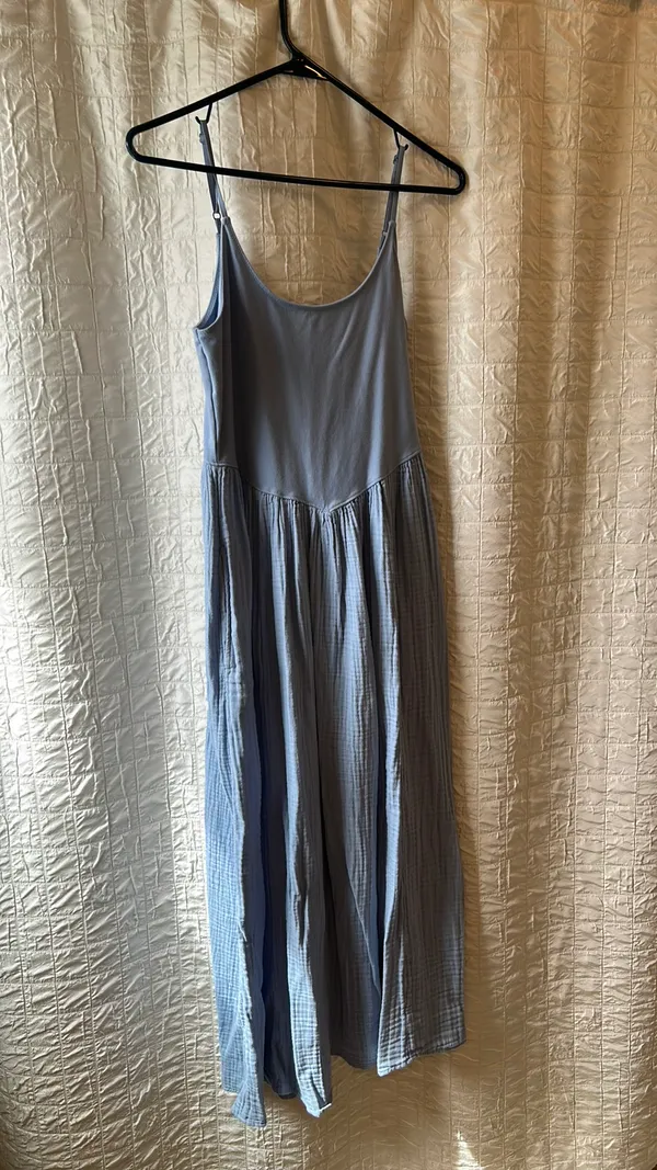 Aerie Sundress Small like new pale blue color with gauzy bottom - Image 3