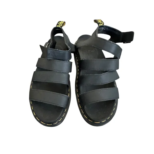 Dr. Martens Blaire Hydro sandals Black Leather Womens Sz 7 EUC - Image 3