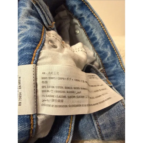 Abercrombie & Fitch Curve Love Ultra High Rise Ankle Straight Distressed 26 LONG - Image 6