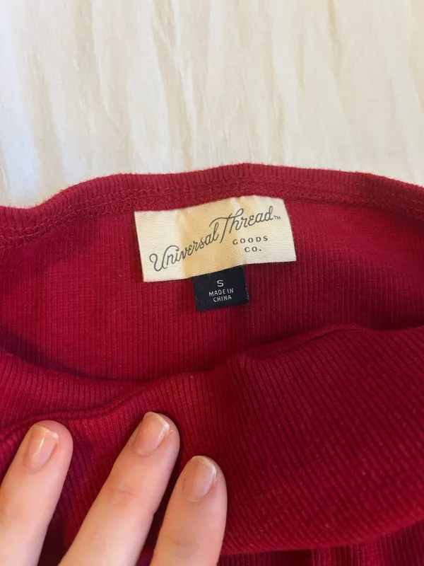 Red Universal Thread Dress Midi Sweater - Image 3