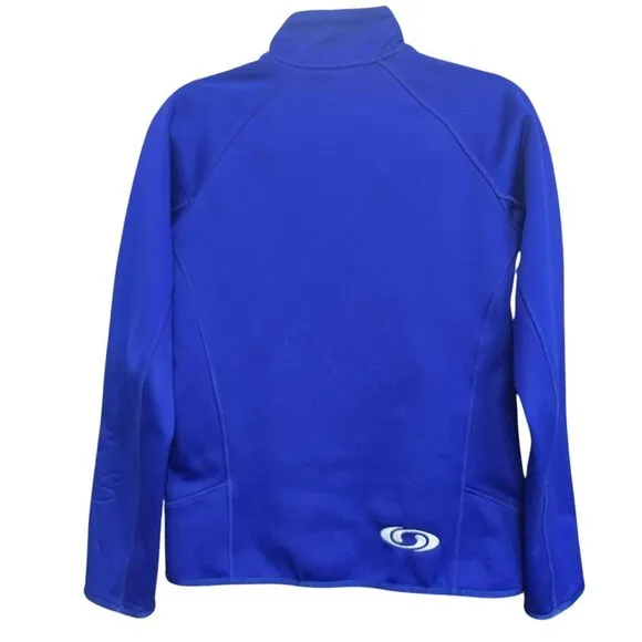 Salomon -922 Women Full Zip‎ Fleece Jacket Violet Blue z26001 309563 Actitherm M - Image 2