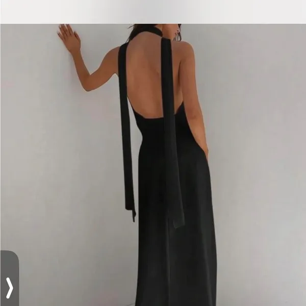 Elegant Black Halter dress Size XS - Image 3