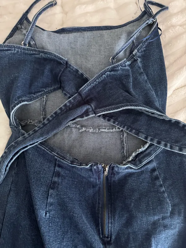 Flying Tomato denim dress - Image 4