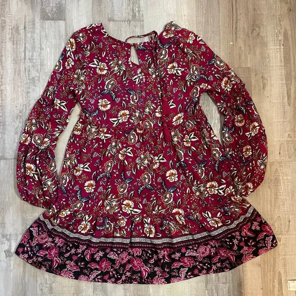 Altar’d State Red Floral Dress size medium - Image 15