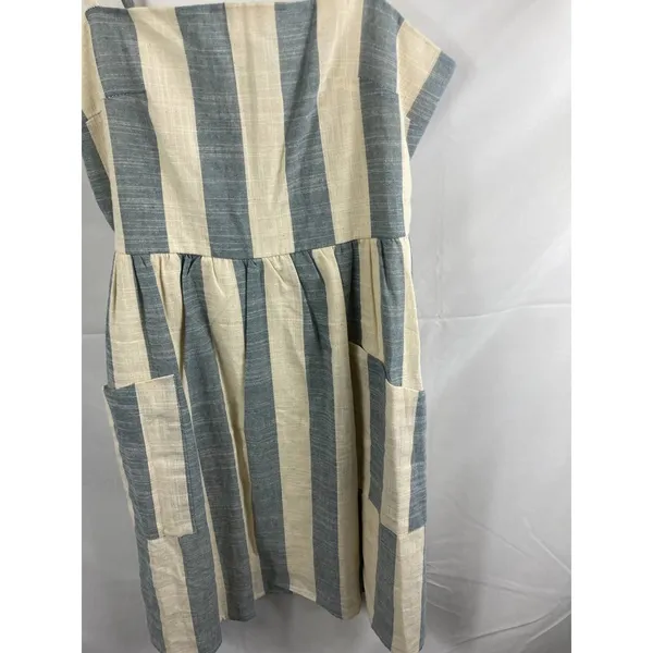 BP cotton striped woven dress - Image 2