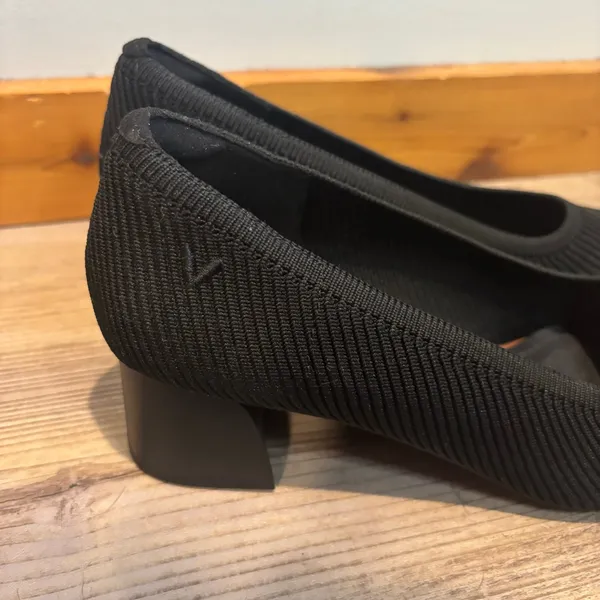 Vivaia Square-Toe Margot Chunky Heels (Monroe) in Black - size 39 (US 8) - Image 2