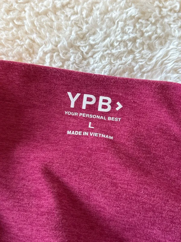 Abercrombie & Fitch YPB (your personal best) Red Marl Crossover Flares - Image 5