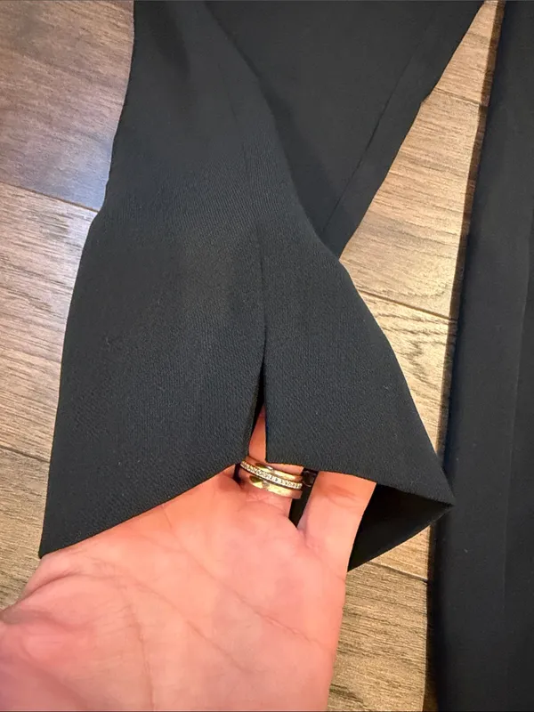 J. Crew Jamie Pant Black Pull On Straight Leg Dress Pants Size 00 - C31-048 - Image 5