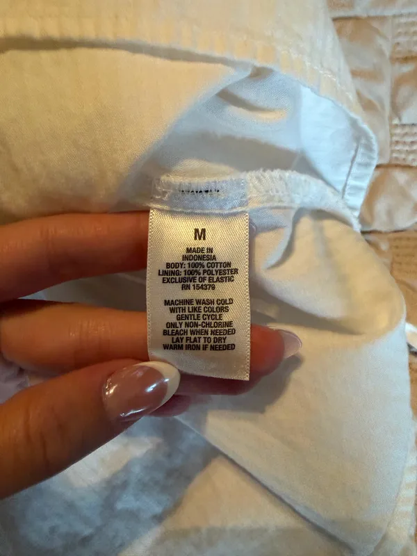 Aeropostale Babydoll Top White Tank Tie - Image 3