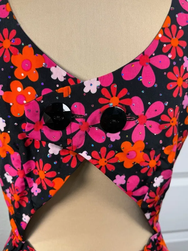 Dallas Fashion by Henny Hughes Vintage 60s Style Mod Floral - Image 6