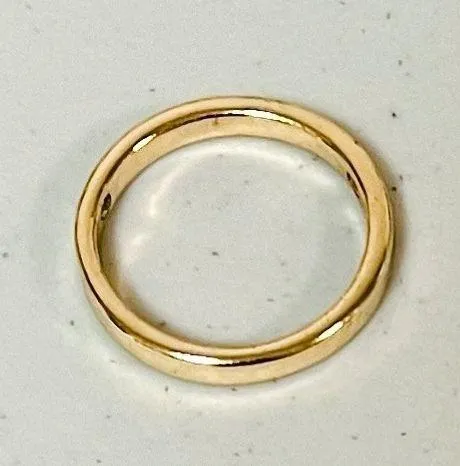 Gold Circular O-Ring Necklace Charm Pendant Jewelry ✨ - Image 2