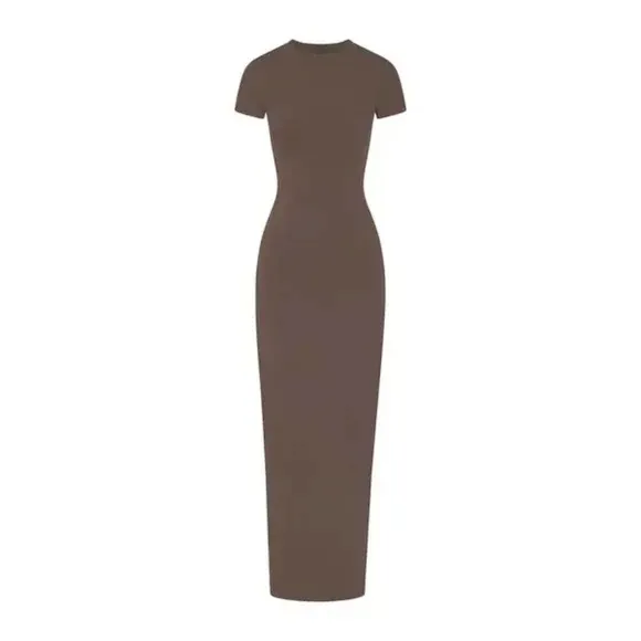 NWOT Skims New Vintage T-Shirt Maxi Dress in Cocoa - Image 4