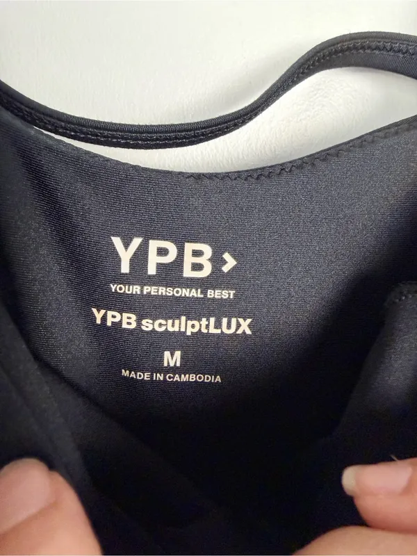 Abercrombie YPB SculptLUX One Shoulder Athletic Jumpsuit in Black - medium - Image 5