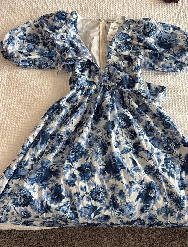 Cinch-Front Poplin Mini Dress - Image 6