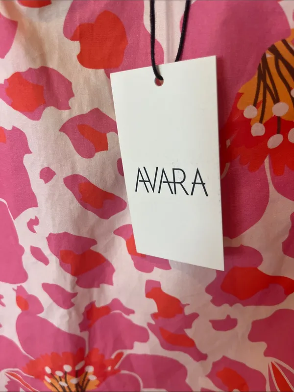 Avara Payton Top Pink Floral Puff-Sleeve Cotton - Image 7