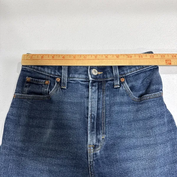 Abercrombie & Fitch The 90S Straight Jeans Ultra High Rise 25/0R Blue Denim - Image 8
