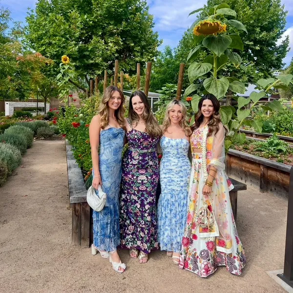 SheIn Blue and White Floral Maxi Dress - Image 3