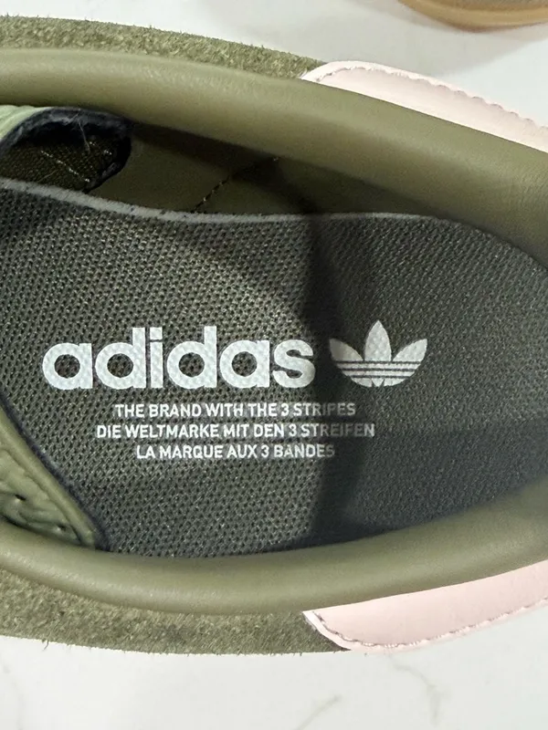 Adidas Gazelle Indoor Focus Olive Clear Sneakers Size US Boys 7 or Women’s 8.5 - Image 5