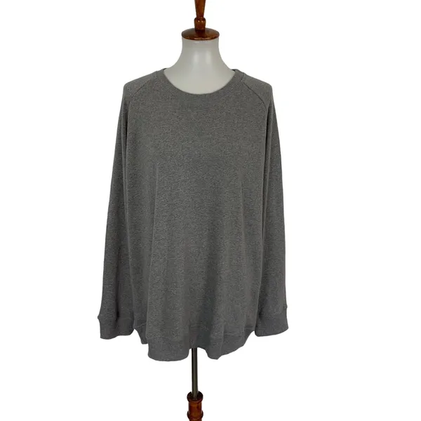 My Pillowbrand Pajama Top XXXL Gray Long Sleeve Lounge Cozy‎ Comfy - Image 2