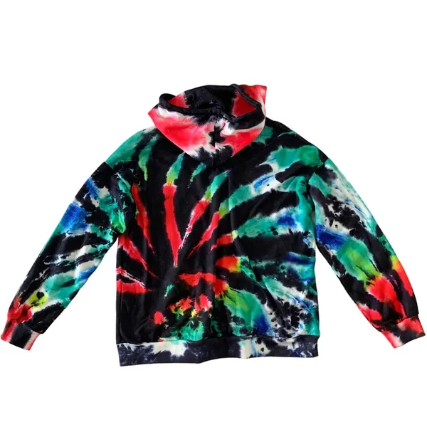 Efan‎ Hoodie Large Tie Dye Oversized Streetwear Festival Y2K Athleisure - Image 2