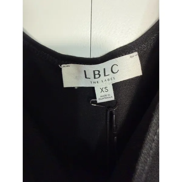 LBLC The Label Revolve Eva Dress Black Faux Wrap Midi Dress XS NEW with Tags - Image 6
