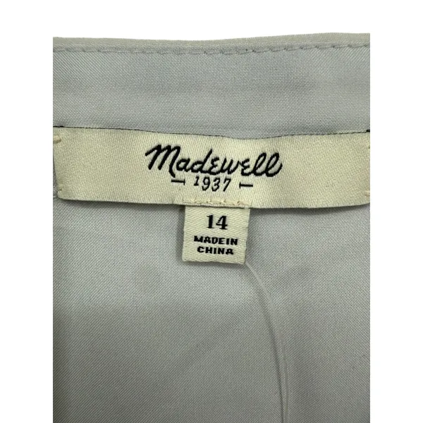 NWT Madewell Womens Silk Camisole Overlay Slip Dress‎ Fog Grey Size 14 Feminine - Image 3