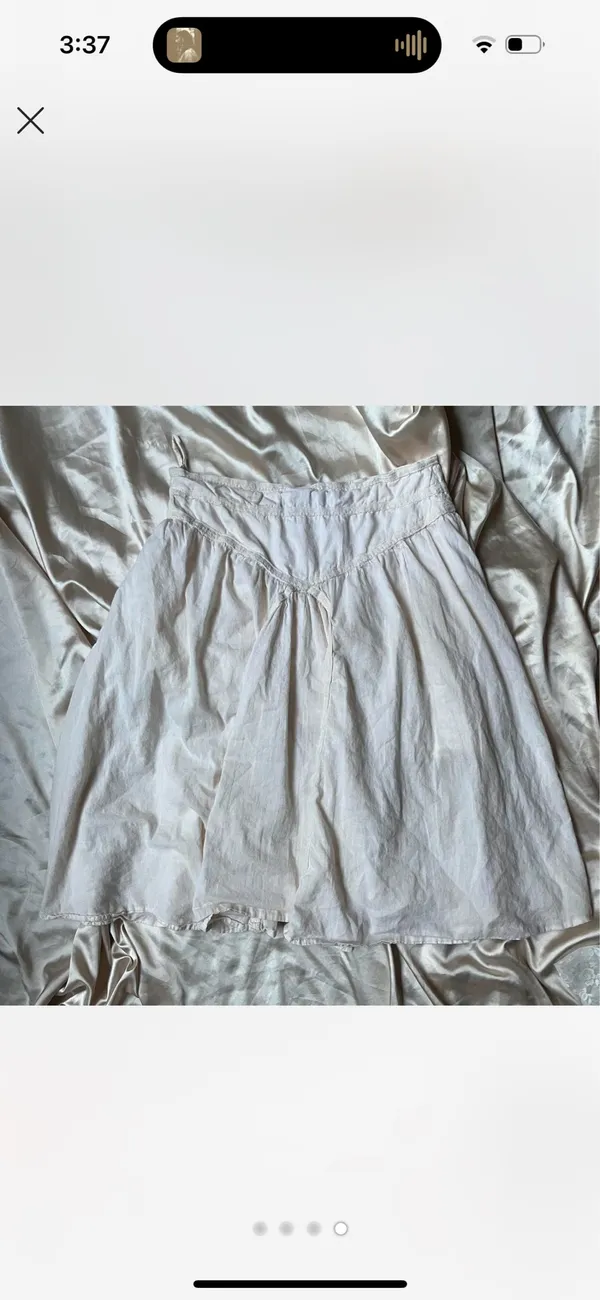 White vintage Skirt Size L - Image 3