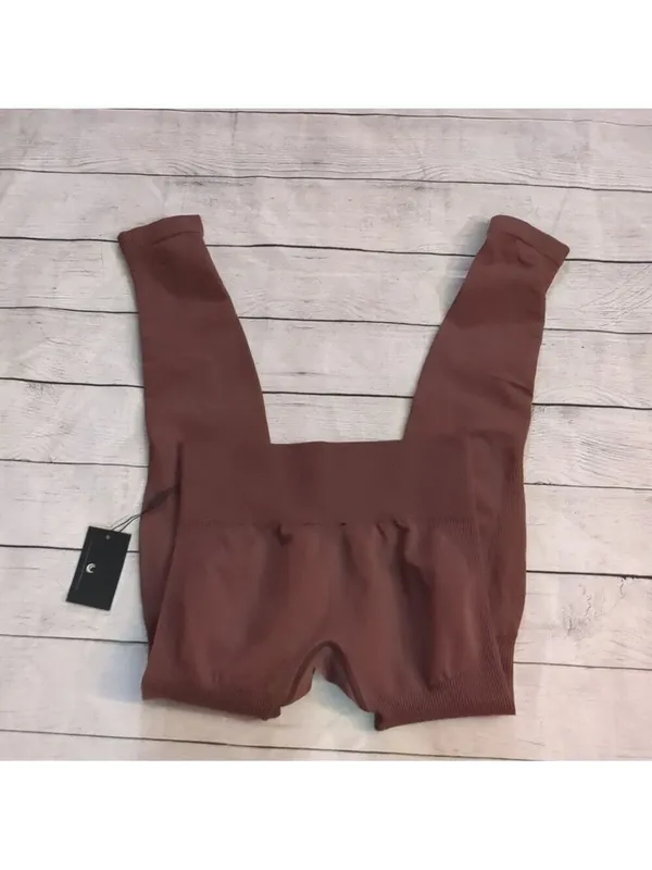 Lazuli label brown leggings size small - Image 4