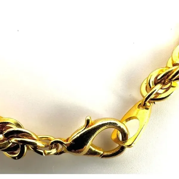 Gold tone braided bracelet Gold - Image 6