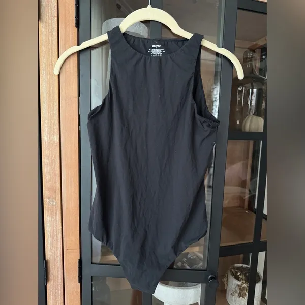 SKIMS fits everybody bodysuit high neck thong jersey sleeveless onyx crewneck - Image 7