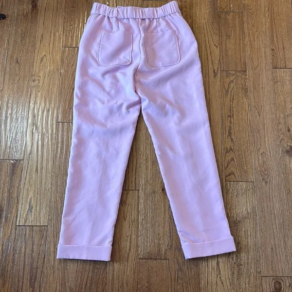 Anthropologie Maeve pink seam front trouser pant 4 - Image 11