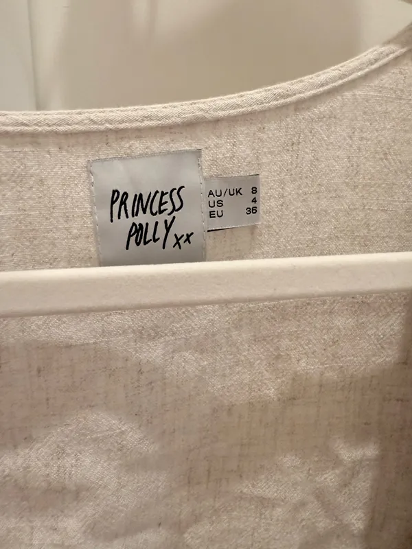 Princess Polly Tie Front Romper Beige Ragnar - Image 5