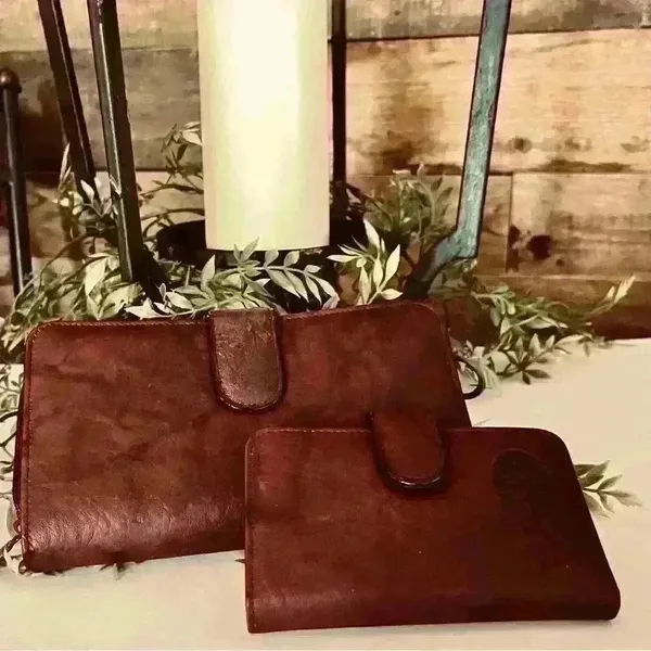 Burton Brown Leather Wallet Set - Image 9