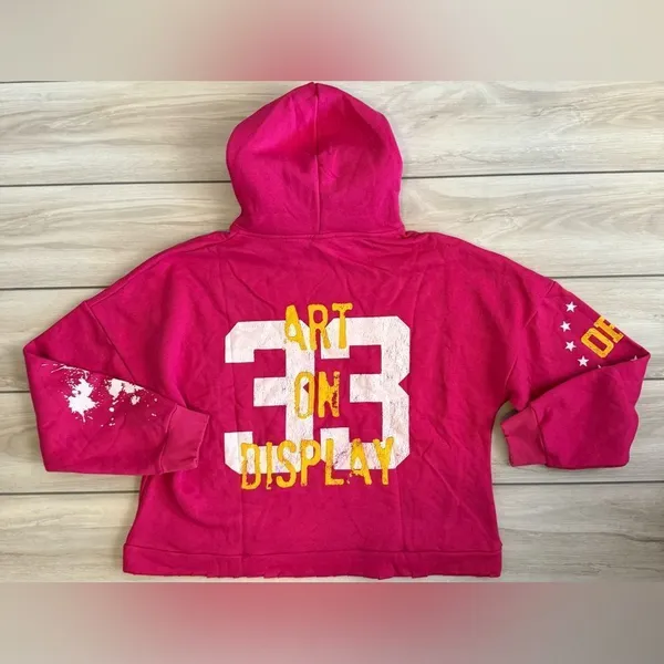 Only Fear God Pink Graphic Hoodie Pink Large NWT - Image 6