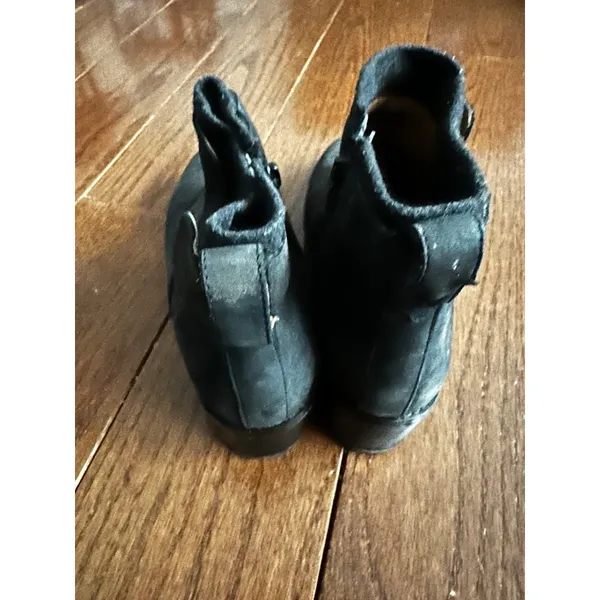 Vionic Ankle Boots Weather Resistant Black Suede Block Heel 8.5‎ Gorpcore - Image 2