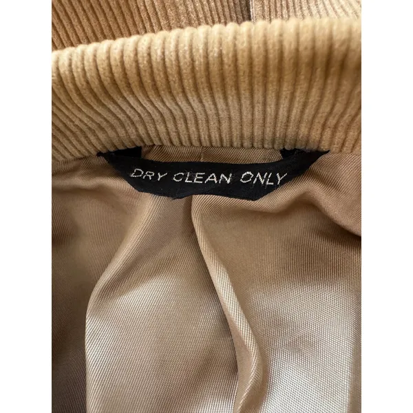 Vintage ‘80s Jordache Tan Corduroy 100% Cotton Single Breasted Blazer - Image 7