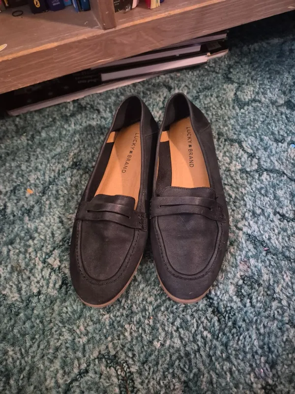 Lucky Brand Black Leather Loafers - Image 3