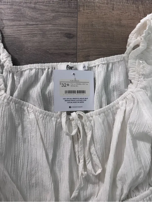 NWT $32 Nectar Clothing • Crop Top • White • Small - Image 6