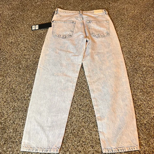 Edwin Wide Leg Jeans High Rise Acid Wash Denim Pants Relaxed Fit Size 26‎ - Image 8