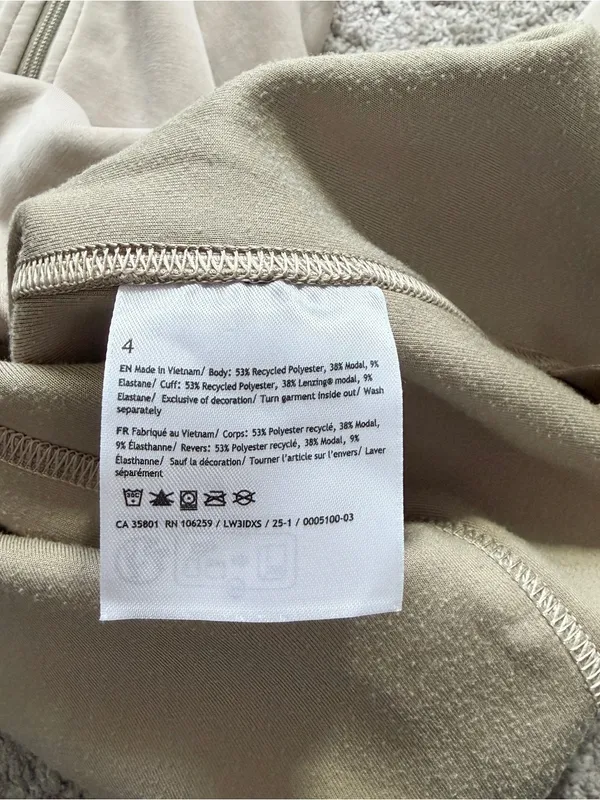 Lululemon Women’s Lululemon Brushed Softstreme Half Zip in Riverstone 4 - Image 10