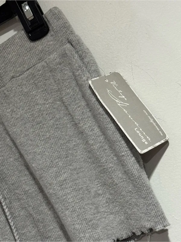Vintage Havana shorts Gray Lace Up Ribbed Knit medium new - Image 4
