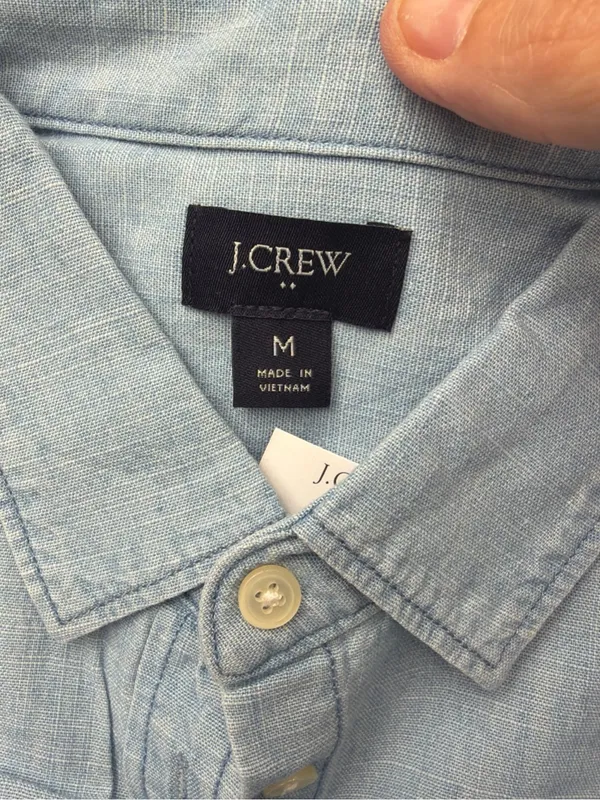 J. Crew Light Blue Button-Down Shirt - Image 3