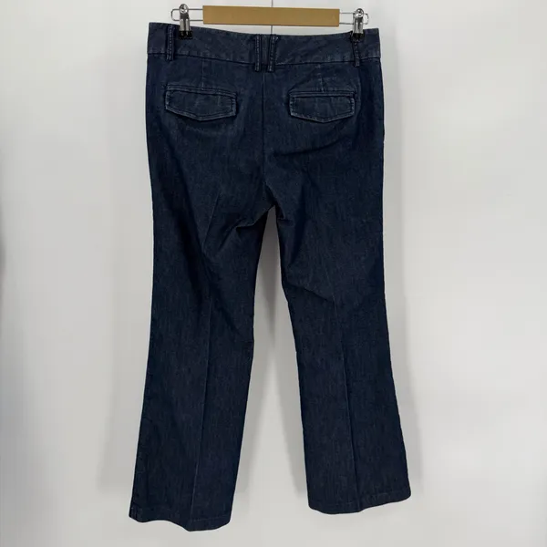 Express Pants Women’s 6 R Dark Blue Editor Trouser Jean Career Tailored - Image 2