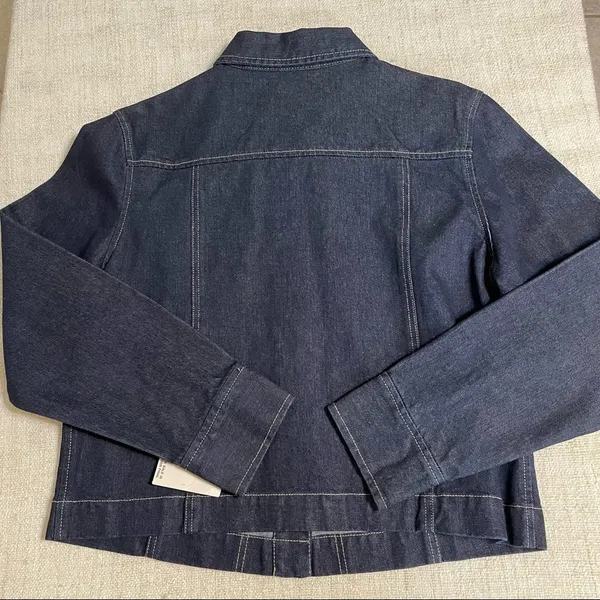 New York & Company Jean Jacket Blue Size XL - Image 8