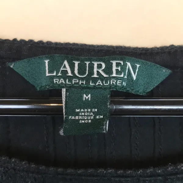 Lauren Ralph Lauren Women’s Black Lace Pleated Half Sleeve Blouse - Image 7