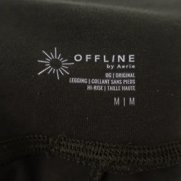Offline by Aerie Leggings Womens Medium Olive Green Stratch High Rise Skinny Leg - Image 3