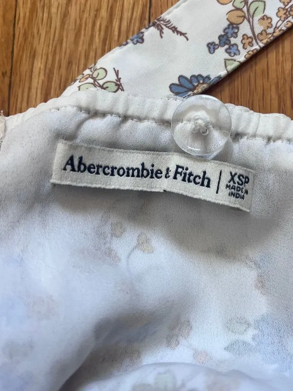 Abercrombie Cinched Neck Slip Midi Floral Dress - Wedding Guest / Occasion - XSP - Image 7
