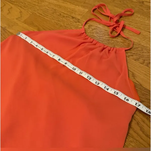 Backless Halter Tiered Maxi Dress in Orange size M - Image 11