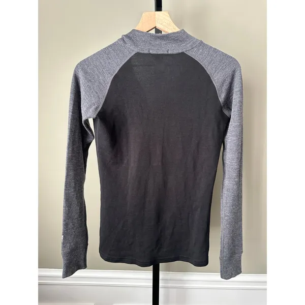 MERIWOOL Layers Midweight 250g 100% Merino Wool Quarter Zip Top Small - Image 6